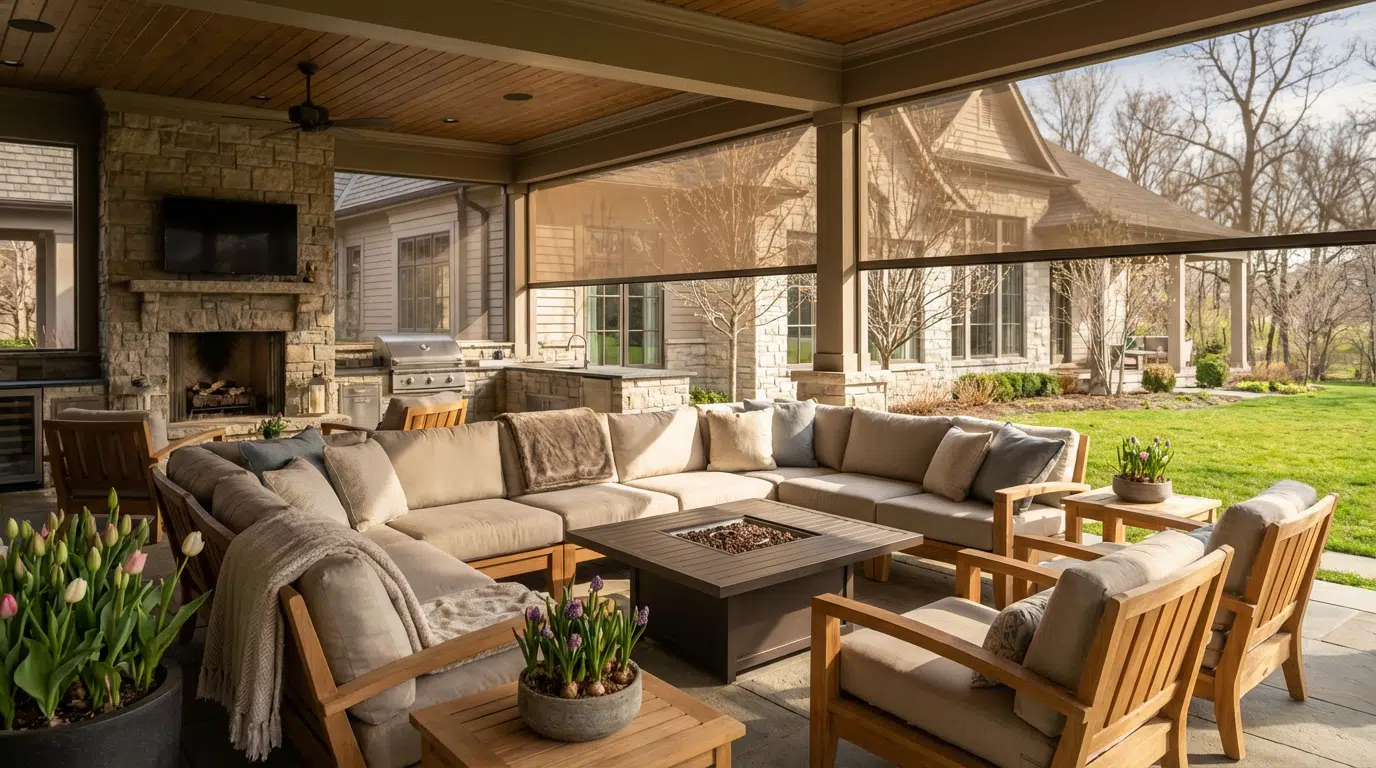 Winter Planning: Why January is the Best Time to Install Motorized Patio Screens in O’Fallon